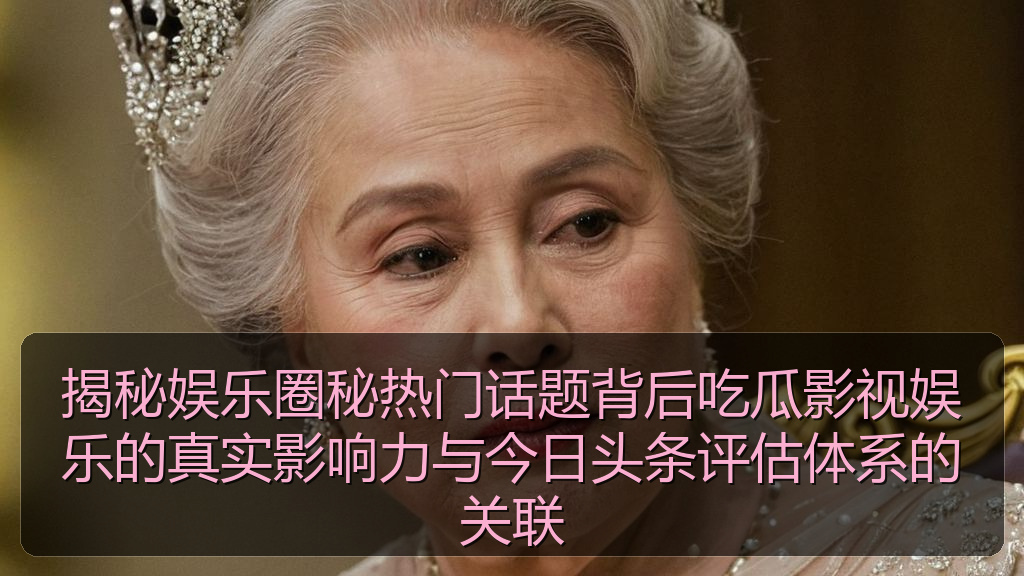 揭秘娱乐圈秘热门话题背后吃瓜影视娱乐的真实影响力与今日头条评估体系的关联